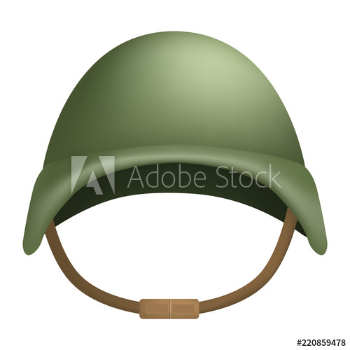 500x500 Combat Helmet Mockup Realistic Illustration Of Combat Helmet