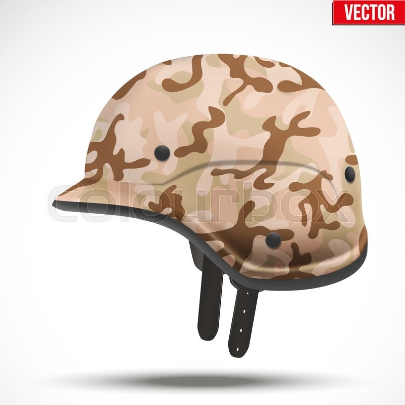 800x800 Military Modern Camouflage Helmet Stock Vector Colourbox