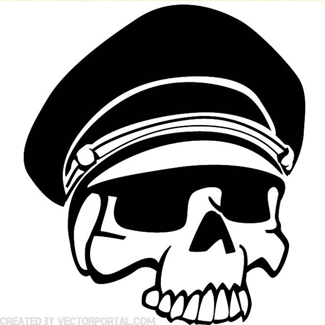 660x660 Skull In Military Helmet Vector