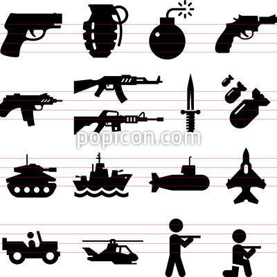 400x401 Military Icons