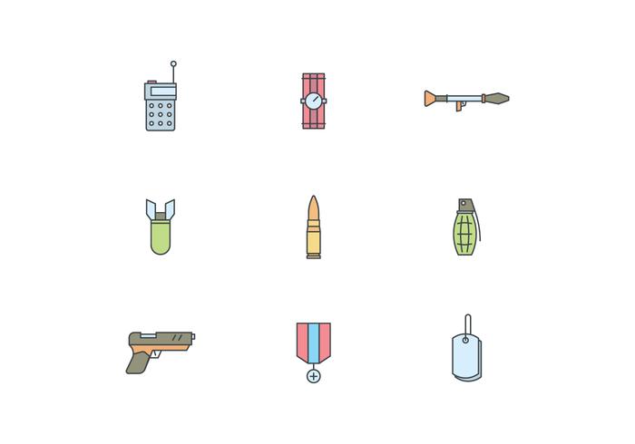 700x490 Simple Military Icons