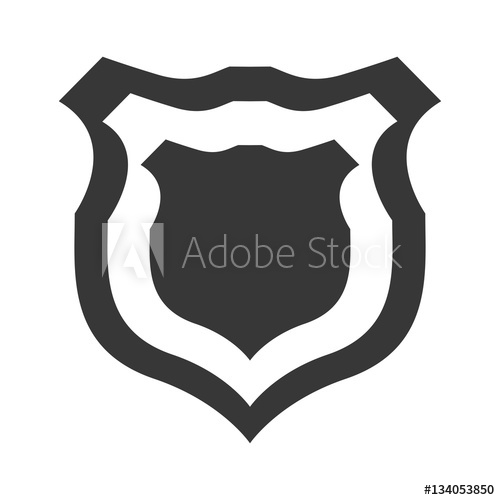 500x500 Shield Protection Insignia Security Military Icon Vector