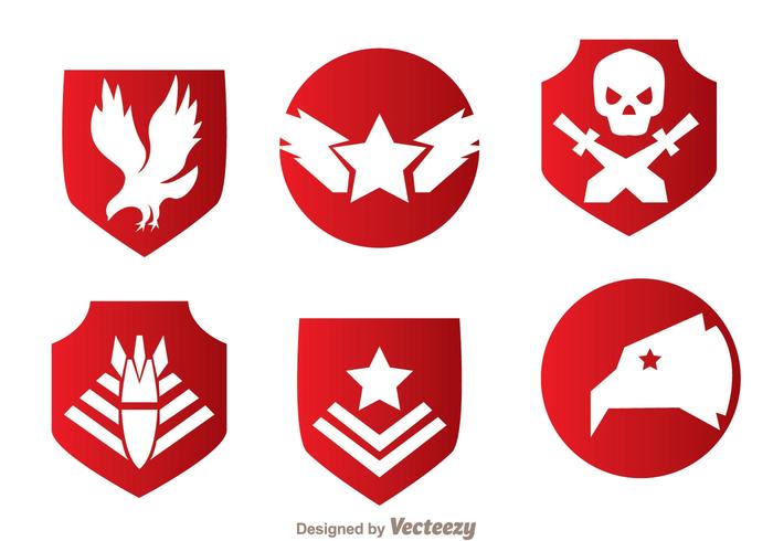 Military Red Emblem Vectors 700x490 Military Red Emblem Vectors