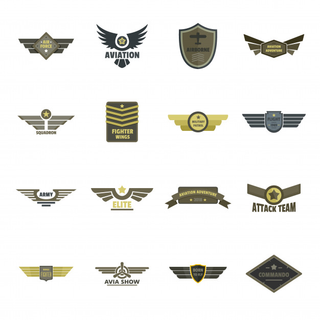 Airforce Navy Military Logo Icons Set Vector Premium Download 626x626 Airforce Navy Military Logo Icons Set Vector Premium Download