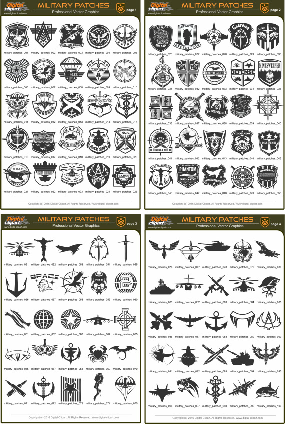 569x845 Military Patches