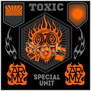 299x299 Special Unit Military Patch Vector Set Premium Clipart