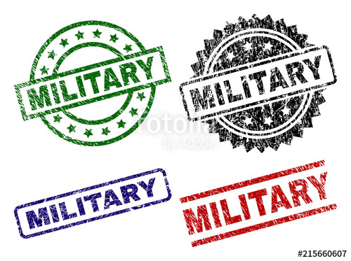 500x373 Military Seal Prints With Damaged Texture Black, Green,red,blue
