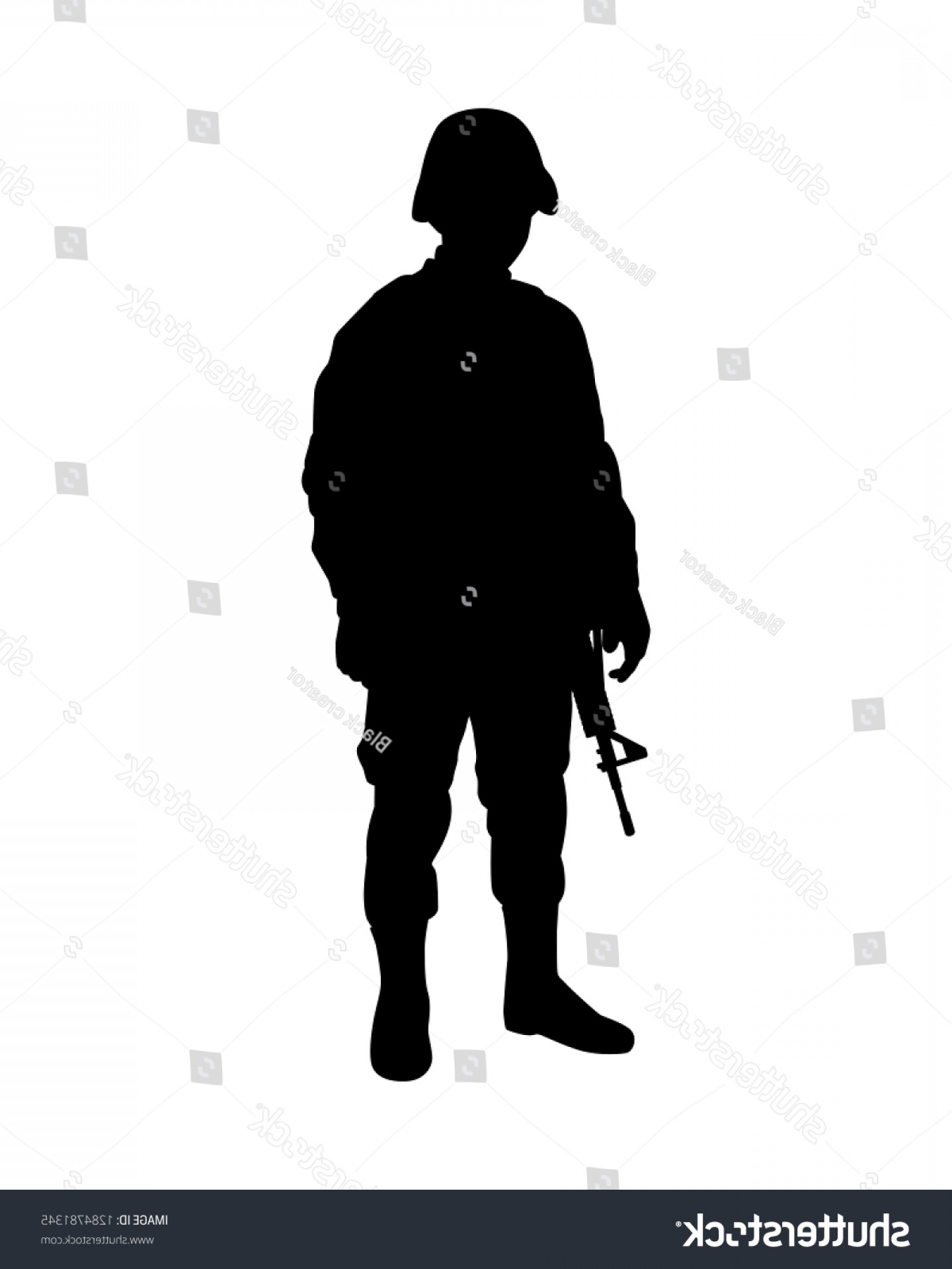 Military Silhouette Vector at Vectorified.com | Collection of Military ...