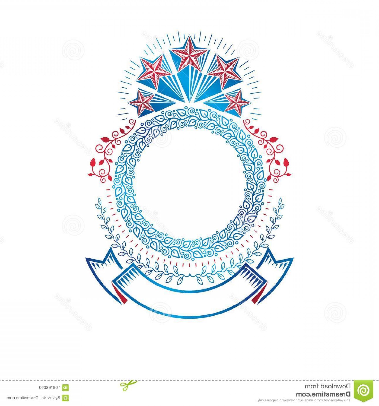 1560x1668 Graphic Emblem Composed Military Star Decorative Ribbon Heraldic