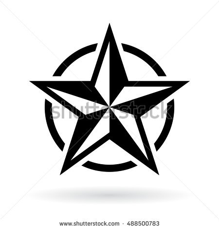 450x470 Military Star Silhouette