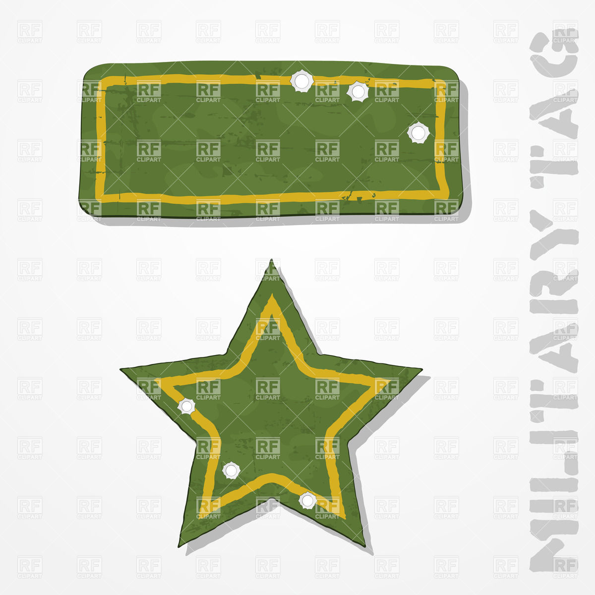 1200x1200 Abstract Grunge Military Star With Bullet Holes Vector Image