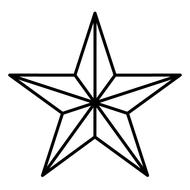 660x660 Military Star Vector