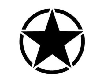 340x270 Army Star Sticker Etsy