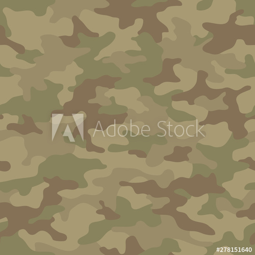 Seamless Camouflage Pattern Khaki Texture, Vector Illustration 500x500 Seamless Camouflage Pattern Khaki Texture, Vector Illustration