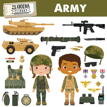 350x350 Army Clipart Military Vector Graphics Patriot Digital Clip Art