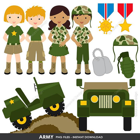 570x570 Army Clipart, Military Vector Graphics, Patriot Digital Clip Art