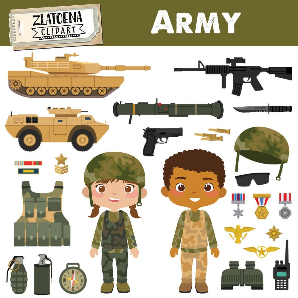 1000x1000 Army Clipart Military Vector Graphics Patriot Digital Clip Art Etsy
