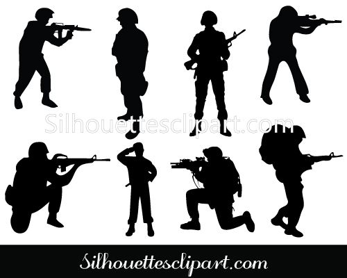 500x400 Silhouette Soldier Military Vector Graphics Soldier Silhouette
