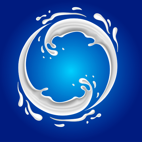 500x498 Milk Splash Creative Background Vector