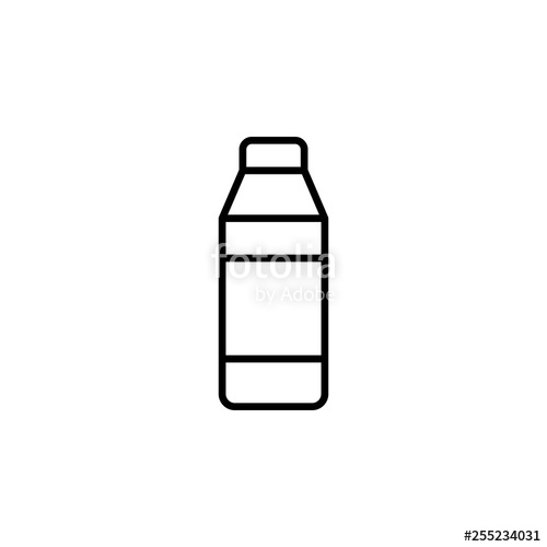 500x500 Milk Bottle Icon Vector Milk Bottle Vector Design Sign Design