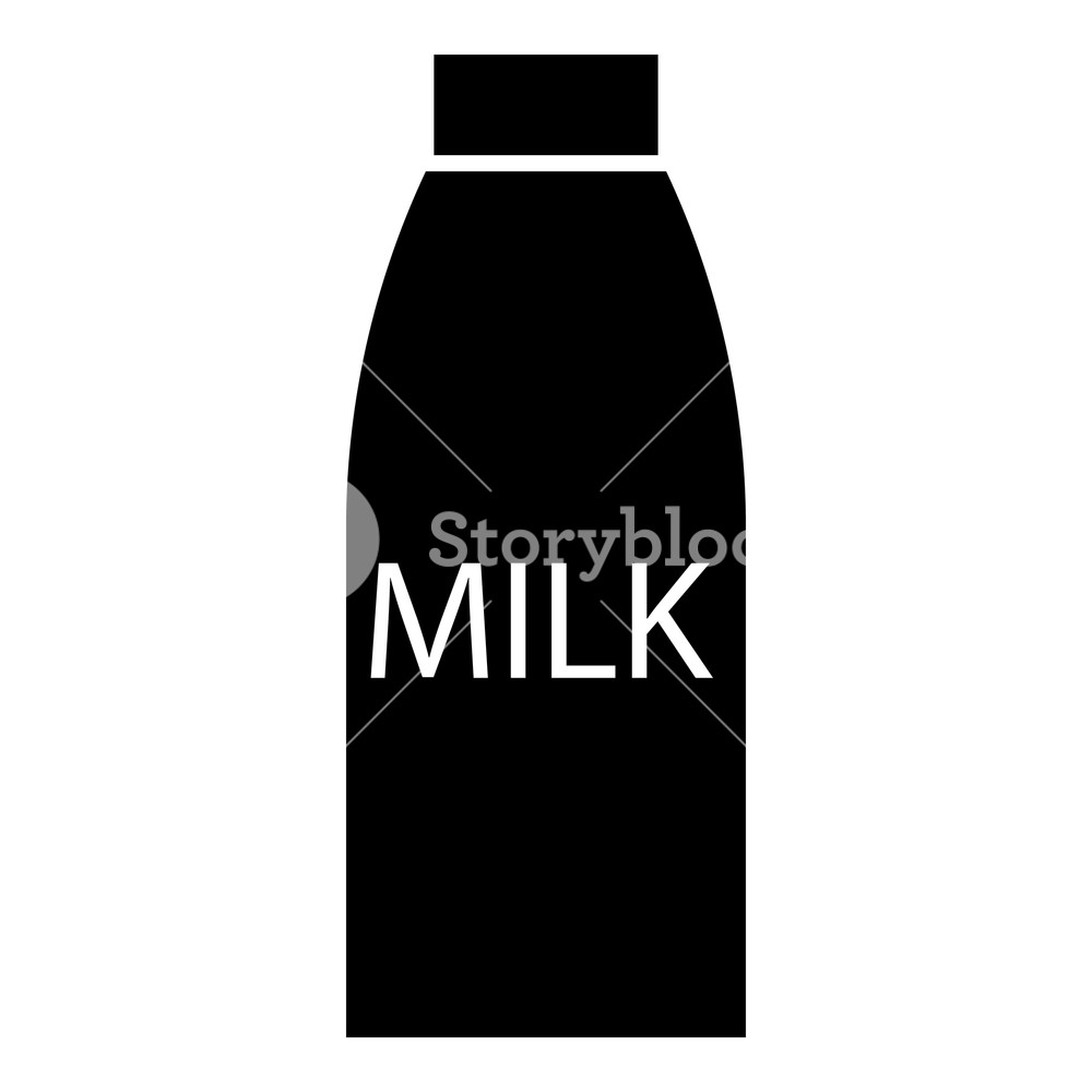 1000x1000 Milk Bottle Icon Simple Illustration Of Milk Bottle Vector Icon