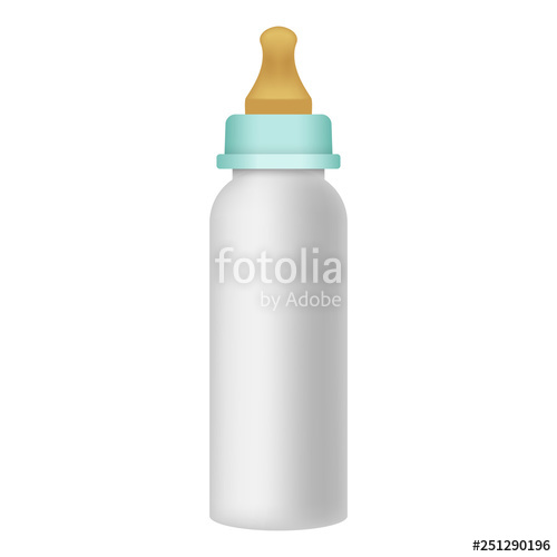 500x500 Baby Milk Bottle Icon Realistic Illustration Of Baby Milk Bottle