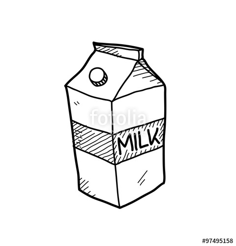 Milk Carton Doodle, A Hand Drawn Vector Doodle Illustration 480x500 Milk Carton Doodle, A Hand Drawn Vector Doodle Illustration