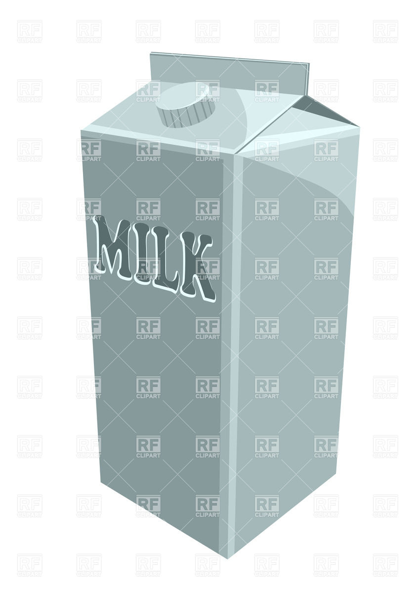 Milk Carton On White Background Vector Image Of Food And Beverages 848x1200 Milk Carton On White Background Vector Image Of Food And Beverages