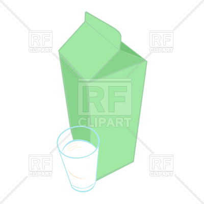 Milk Carton Pack And A Glass Of Milk Vector Image Of Food 400x400 Milk Carton Pack And A Glass Of Milk Vector Image Of Food