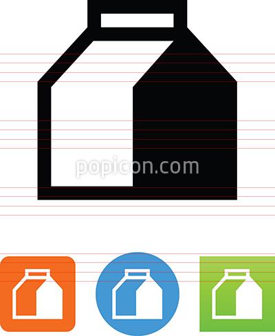 Vector Milk Carton Icon 400x488 Vector Milk Carton Icon