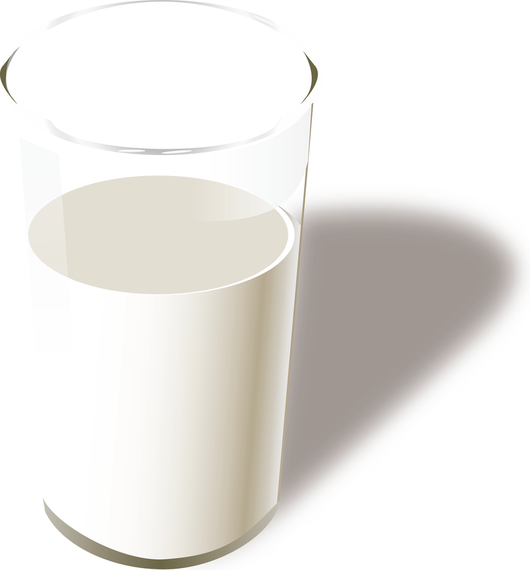 530x570 Free Vector Milk Glass