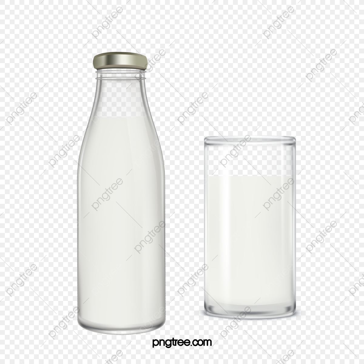 1200x1200 Vector Milk Glass Products Bottle Png, Vector Milk Bottle, Glass