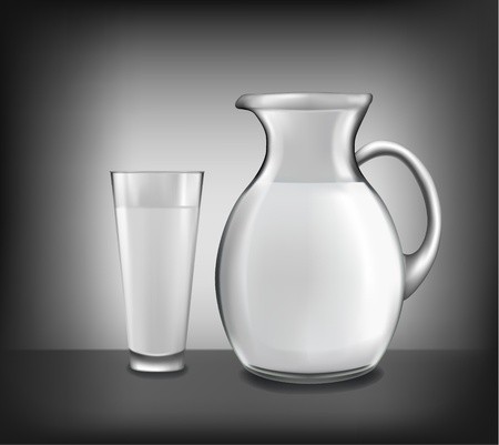 450x401 Milk Jug And Glass Of Milk Vector Royalty Free Vector Graphics
