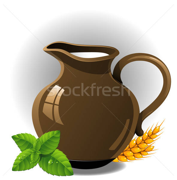 591x600 Milk Jug Vector Illustration Marina Lvova