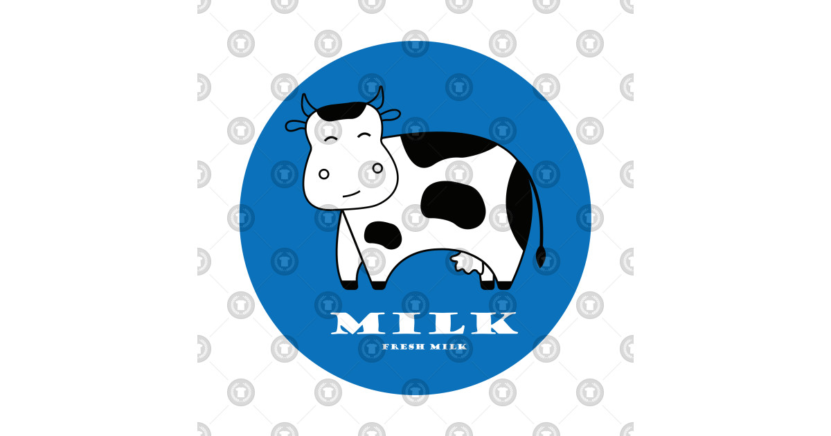 1200x630 Milk Cow Logo Vector
