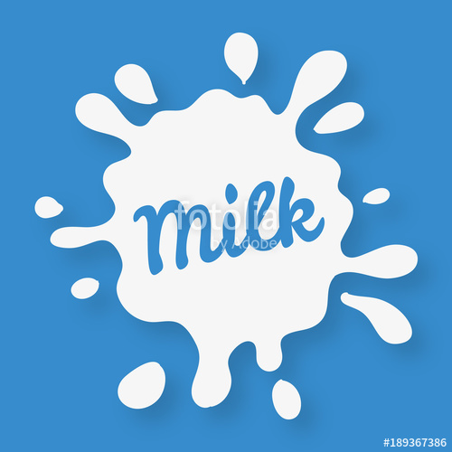 500x500 Milk Splash Logo Milk Logo And Labels Designs Vector Stock