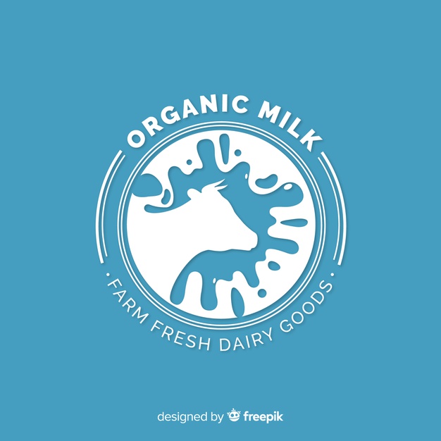 626x626 Stain Silhouette Milk Logo Vector Free Download