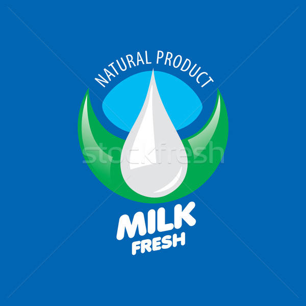 600x600 Vector Milk Logo Vector Illustration Aleksej Butenkov