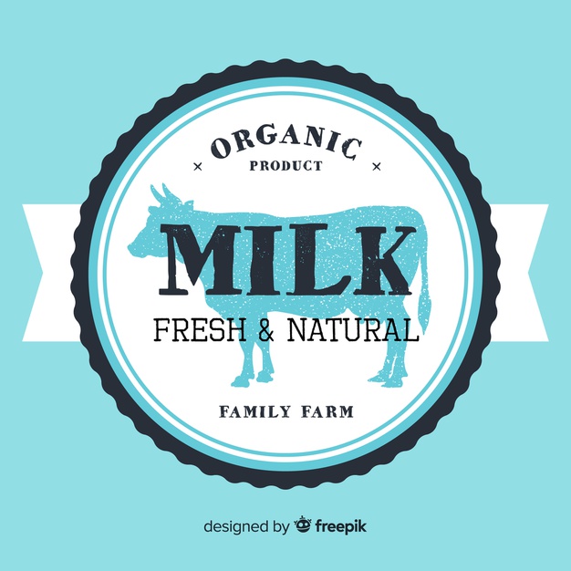 626x626 Cow Silhouette Milk Logo Vector Free Download