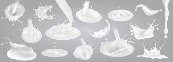 552x200 Milk Splash Free Vector Art