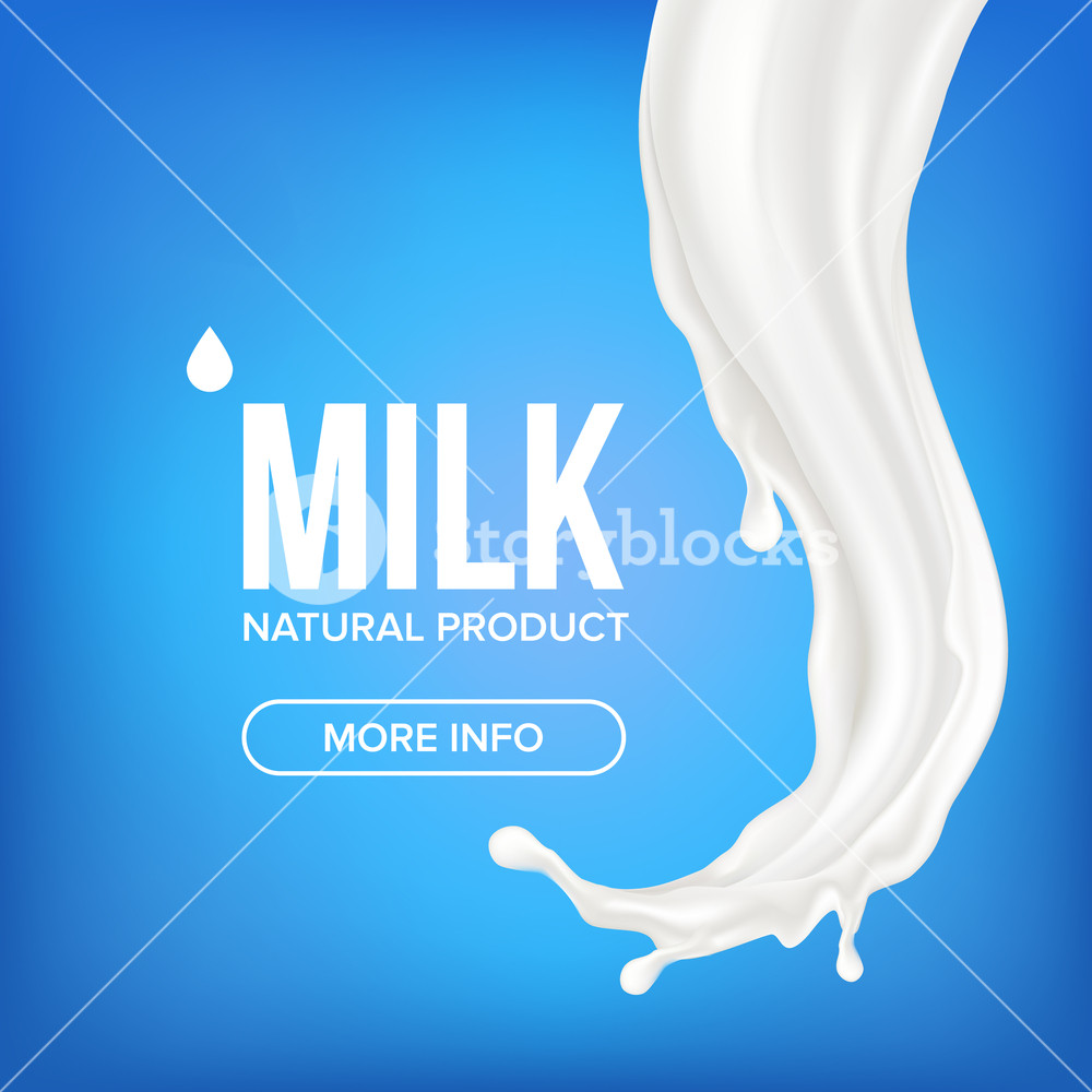 1000x1000 Milk Splash Vector Motion Splashing Breakfast Symbol Vitamin