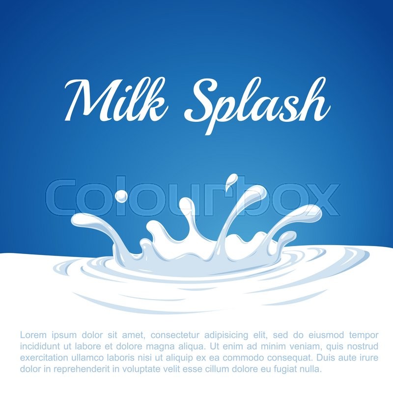 800x800 Milk Splash Vector Splash Of Milk On Stock Vector Colourbox