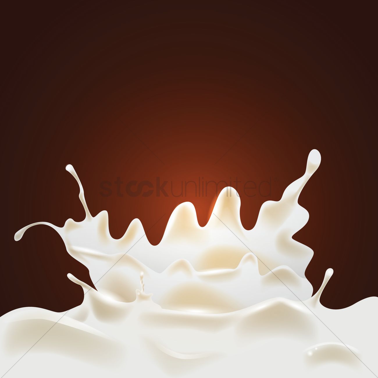 1300x1300 Milk Splash Vector Image