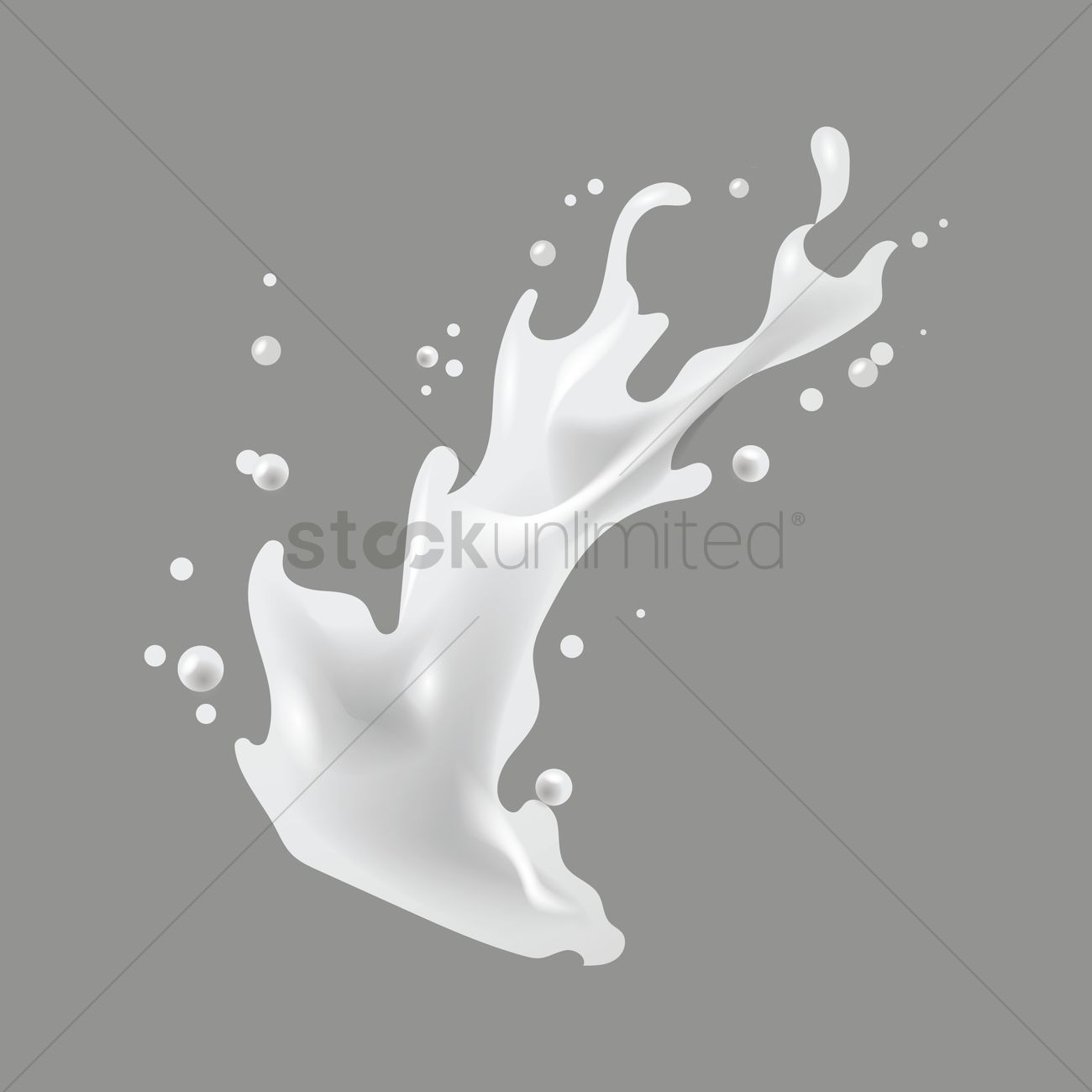 1300x1300 Milk Splash Vector Image