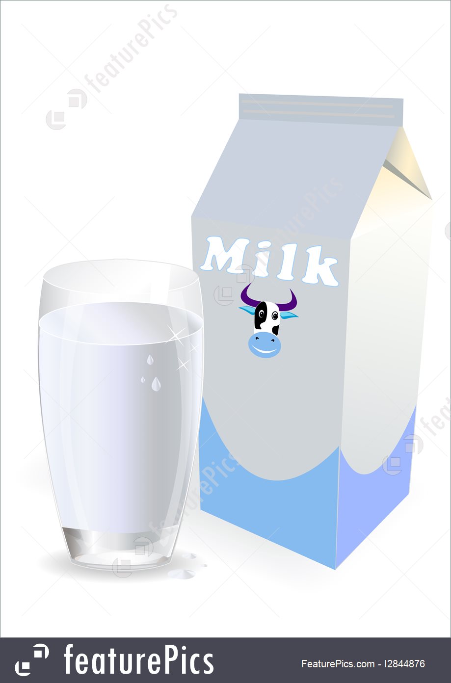 919x1392 Glass With Milk Vector