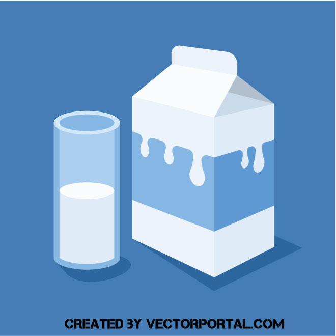 660x660 Glass Of Milk Vector Image
