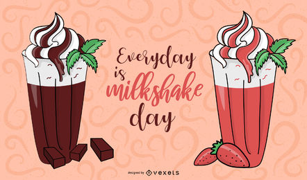 442x260 Milkshake Vector Graphics To Download