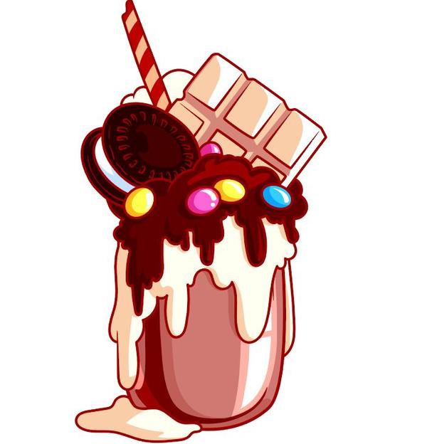 600x624 Hand Drawn Milkshake Vector Material Free Download