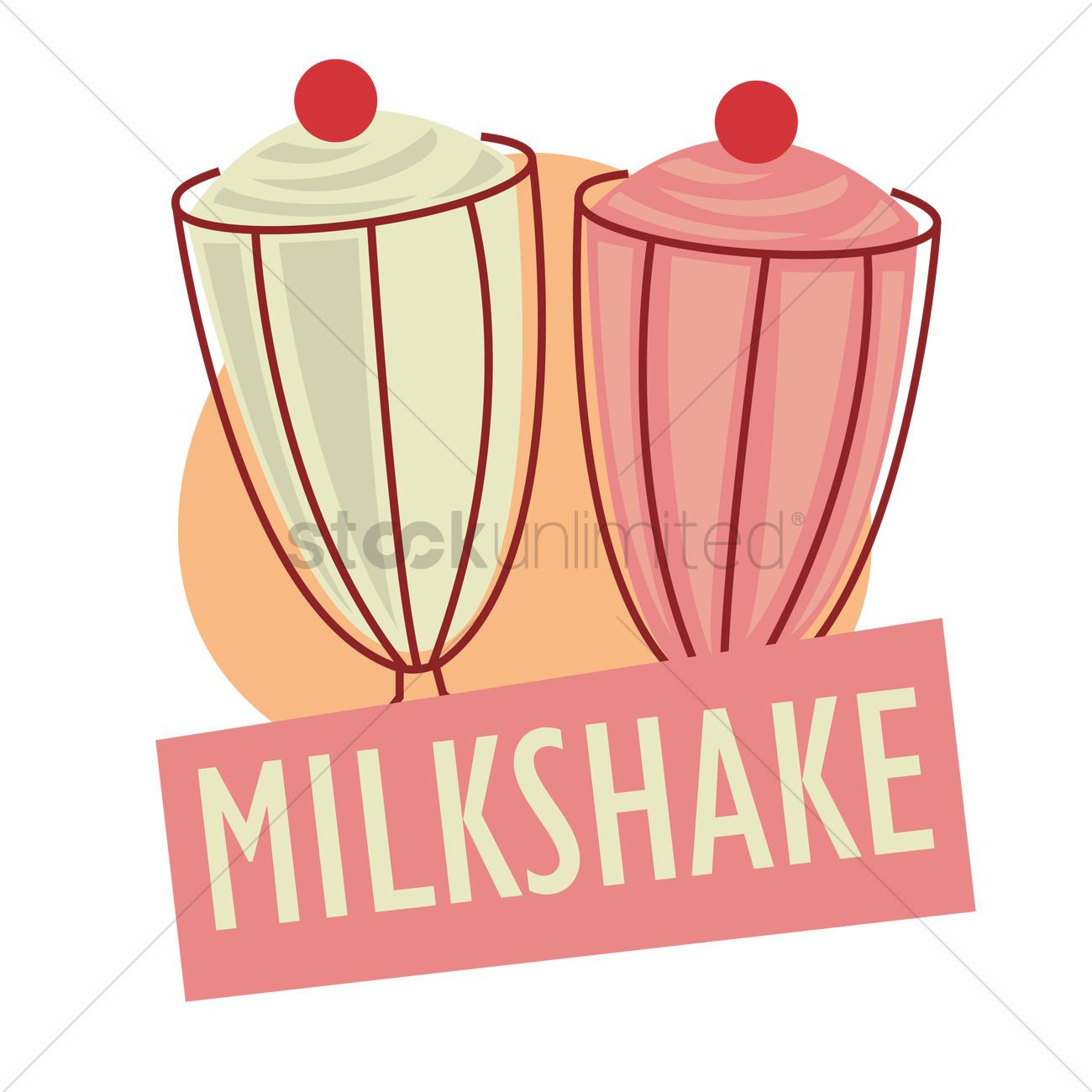 1300x1300 Milk Shake Vector Image