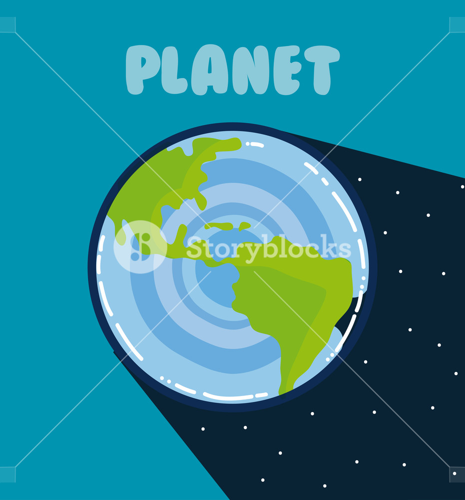 931x1000 Earth Milkyway Planet Colorful Cartoon Vector Illustration Graphic